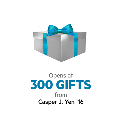 Opens at 300 Gifts from Casper J. Yen '16